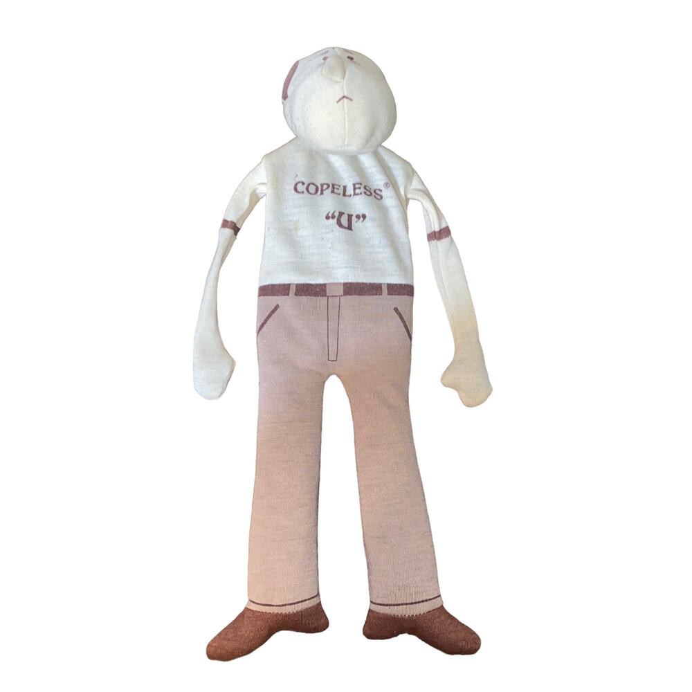 Vintage Copeless People Doll Sad Businessman in Suit Bean Bag Fleminger 1979
